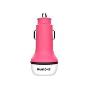 PANTONE autós töltő 38W PD QC 1x USB 1x USB-C PT-PDDC05 Pink 184C