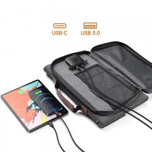 Choetech tourist USB napelemes töltő, USB C 36W QC PD szürke (SC006)