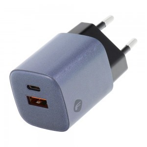 FORCELL F-ENERGY GaN VT-31 hálózati töltő Type C + USB A PD QC4.0 3A 33W szürke-1