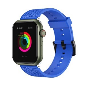 Y szíj Apple Watch 7 / SE (45/44 / 42mm) szíj kék