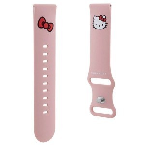 Hello Kitty szilikon Kitty Head óraszíj univerzális 22mm - rózsaszín