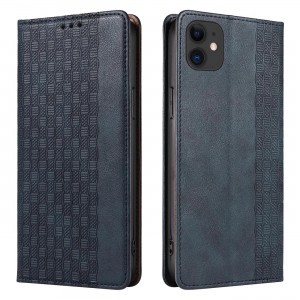 Magnet Strap tok iPhone 13-hoz pénztárca + mini csuklópánt medál kék