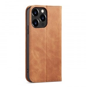 Magnet Fancy Case tok iPhone 13 Pro Max-hoz Pénztárca Kártyatartó Barna