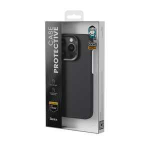 Benks Magnetic Armor Air Kevlar tok PC keret 600D iPhone 16 Plus fekete