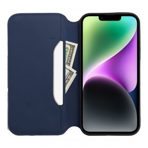 DUAL POCKET fliptok IPHONE 16-hoz navy