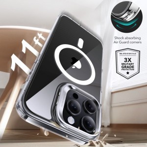 ESR CLASSIC HYBRID KICKSTAND HALOLOCK MAGSAFE & EDZETT ÜVEG IPHONE 16 PRO ÁTLÁTSZÓ TOK