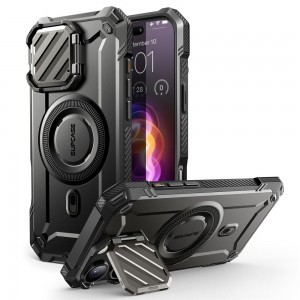 Supcase UB XT MAG magsafe iPhone 16 fekete telefontok, tok ütésálló