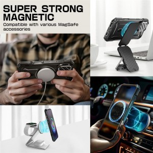 SUPCASE UB XT MAG MAGSAFE IPHONE 16 PRO FEKETE tok