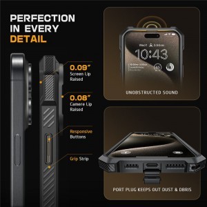 SUPCASE UB GRIP MAG MAGSAFE IPHONE 16 PRO MAX fekete tok