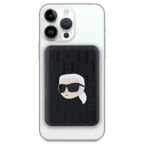 Karl Lagerfeld Powerbank inductive KLPB5FPGKSKIHK 16W 5000mAh fekete/fekete Karl Head Pin MagSafe-1