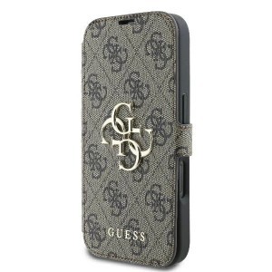 Guess 4G Metal Logo iPhone 16 Plus tok - Barna