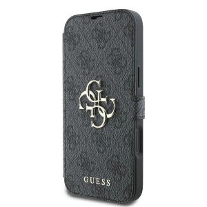 Guess 4G Metal Logo iPhone 16 Plus tok - Fekete