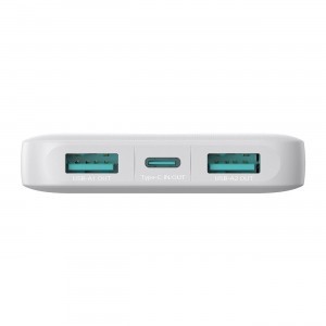 Powerbank Joyroom JR-PBF12 10000mAh 2.4A 2x USB-A 1x USB-C - fehér-10