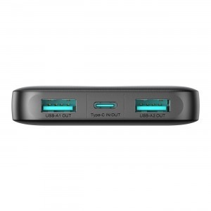 Powerbank Joyroom JR-PBF12 10000mAh 2.4A 2x USB-A 1x USB-C - fekete-10