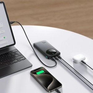 Powerbank Joyroom JR-PBF12 10000mAh 2.4A 2x USB-A 1x USB-C - fekete-6