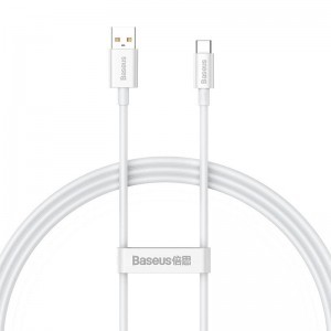 Baseus Superior USB - USB-C kábel, 100W, 1m (fehér)-8