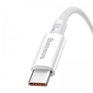 Baseus Superior USB - USB-C kábel, 100W, 1m (fehér)-5