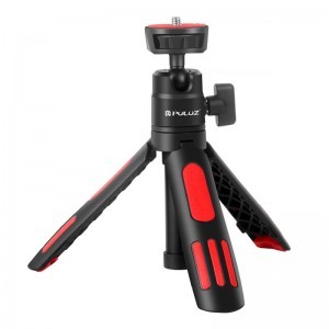 Selfie Stand Tripod PULUZ telefontartóval okostelefonokhoz (Piros)-1