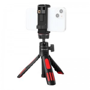 Selfie Stand Tripod PULUZ telefontartóval okostelefonokhoz (Piros)-2