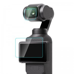 PULUZ DJI OSMO Pocket 3 Edzett üveg lencse és képernyővédő fólia üvegfólia-1