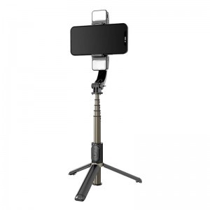 APEXEL Q08d gimbal/állvány lámpával (fekete)-1