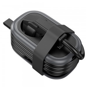 HOCO multifunkcionális elosztó 1 aljzat + 2 x USB A + Type C EU szabványok 4000W 3,1A NS6 1,1 m fekete-7
