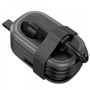 HOCO multifunkcionális elosztó 1 aljzat + 2 x USB A + Type C EU szabványok 4000W PD QC 3A 20W NS7 1,1 m fekete-4