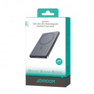 Powerbank Joyroom JR-PBM08 5000mAh 20W induktív töltéssel - szürke magsafe-9