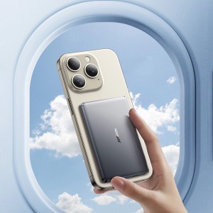 Powerbank Joyroom JR-PBM08 5000mAh 20W induktív töltéssel - szürke magsafe-3