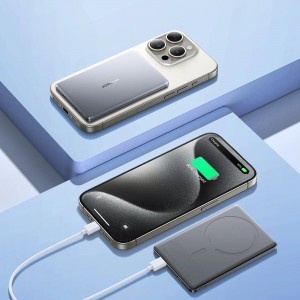Powerbank Joyroom JR-PBM08 5000mAh 20W induktív töltéssel - szürke magsafe-16