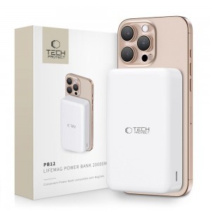 Tech-protect Pb12 Lifemag Magsafe Power Bank 20000mah Fehér
