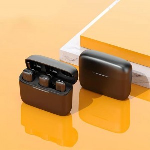 (2 db) Lavalier vezeték nélküli mikrofon (LW4) - vevőegység, Type-C csatlakozó, zajcsökkentés, körirányú hangfelvétel, plug-and-play - fekete Techsuit-1