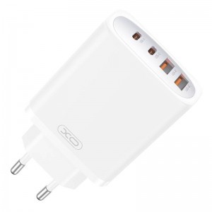 Nabíjačka na stenu XO CE22, 45W, GaN, 2x USB-C, 2x USB-A