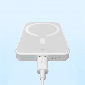 Baseus Magsafe Mini 6000mAh 20W powerbank kábellel Simple Series USB-C - fehér-5
