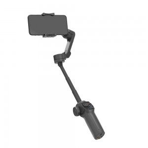 Techsuit - Telefon Gimbal, stabilizátor (L9) - Beépített Hosszabbító rúddal, összecsukható - Fekete-2