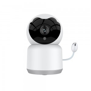  Techsuit - Baba WIFI Kamera (Q15A) - 1080P, PTZ, Távirányító, Altatódalok, Infravörös, Hőmérséklet-érzékelő, Tuya Alkalmazás - Fehér-1