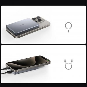 Powerbank Joyroom JR-PBM08 Pro 10000mAh - szürke Magsafe-2