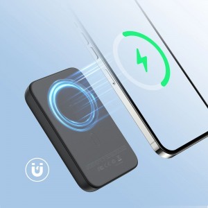 Joyroom JR-W020 20W 10000mAh MagSafe powerbank + USB-A - USB-C 0.25m kábel - fekete-2