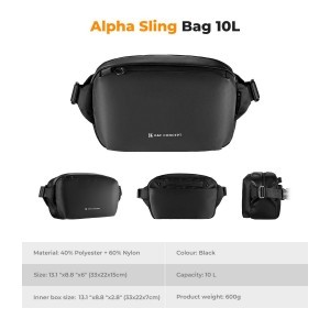 10 literes K&F Concept Alpha Sling fotós táska-1