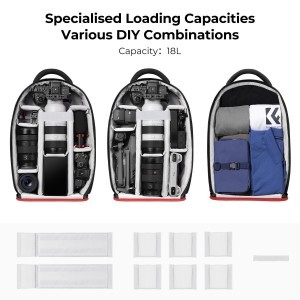 K&F Concept Beta 18L fotós hátizsák (KF13.151)-5