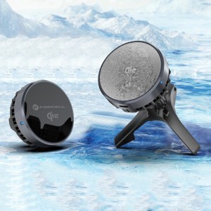 FORCELL F-GRIP Cool Mag autós telefontartó Cold Protect hűtési technológiával és Qi2 15W vezeték nélküli töltéssel, kompatibilis a MagSafe-fel, fekete-3