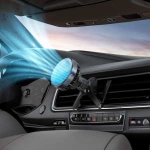 FORCELL F-GRIP Cool Mag autós telefontartó Cold Protect hűtési technológiával és Qi2 15W vezeték nélküli töltéssel, kompatibilis a MagSafe-fel, fekete-4