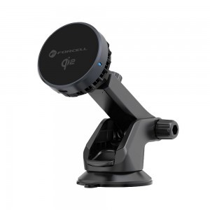 FORCELL F-GRIP Cool Mag autós telefontartó Cold Protect hűtési technológiával és Qi2 15W vezeték nélküli töltéssel, kompatibilis a MagSafe-fel, fekete-6