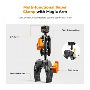 K&F Concept MS13 Super Clamp with Magic Arm-2