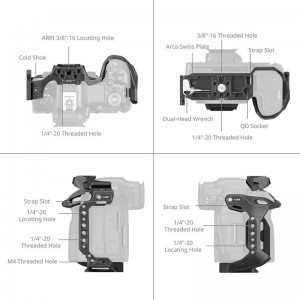 Smallrig 4975 Black Mamba Cage For Canon EOS R5 Mark II-3