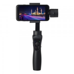  Techsuit - Telefon Gimbal (S5) - Kézi, automatikus arckövetéssel, távirányítóval, 360 fokban állítható, 3600mAh - Fekete-1