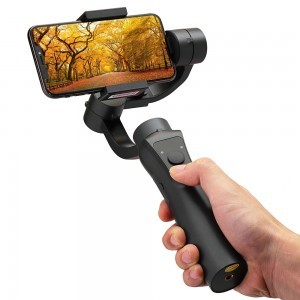 Techsuit - Telefon Gimbal (S5) - Kézi, automatikus arckövetéssel, távirányítóval, 360 fokban állítható, 3600mAh - Fekete-2