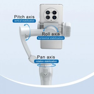  Techsuit - Telefon Stabilizátor (L7C Pro) - Bluetooth, Inception Mód, Szépítő Funkció, Állvány, 2000mAh - Szürke-3