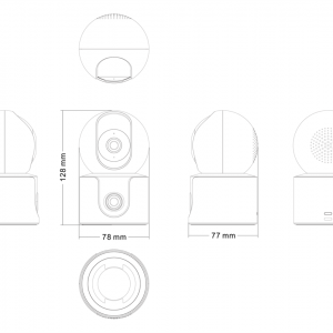 Xiaomi Smart Kamera Dual C500 2K EU BHR8755EU-2