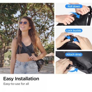 Spigen A630 Univerzális Vízálló Táska Fekete-11